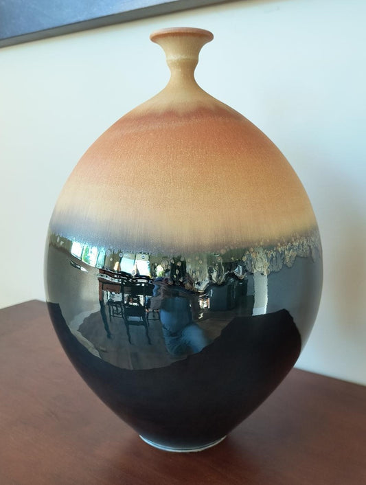 Grand Decorative Bottle by Ezra Lavinksy Potery